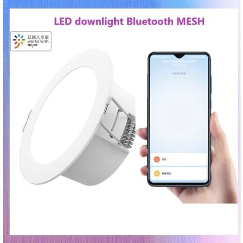 Xiaomi Mijia Smart Led Downlight Bluetooth Mesh Version Controlled By Voice Smart Remote Control Adjust Color Temperature