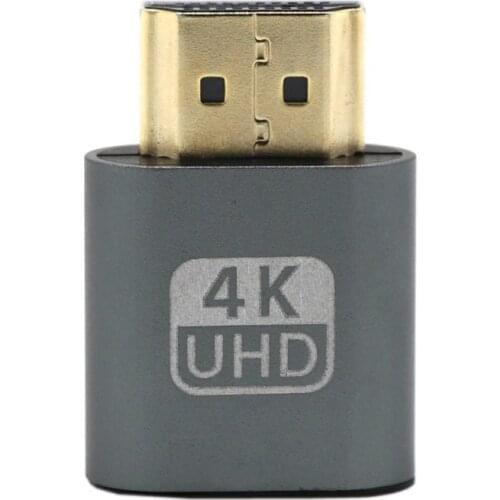 VGA Virtual Display Adapter HDMI DDC EDID Dummy Plug High Quality Display Emulator For Mining Support Plug And Play
