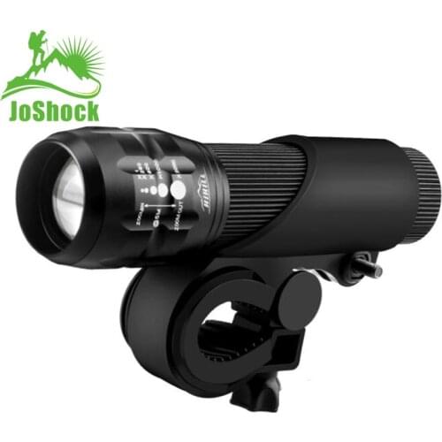 Joshock Waterproof Bicycle Front Back Light Set Tail light Road LED Bike light Lamp Touch ZOOM Flashlight