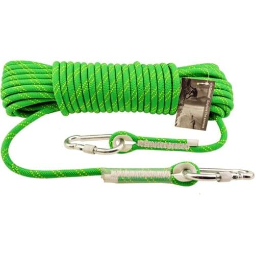 High Quality 10mm Diameter Outdoor Rock Climbing Insurance Rope Protective Work Downhill