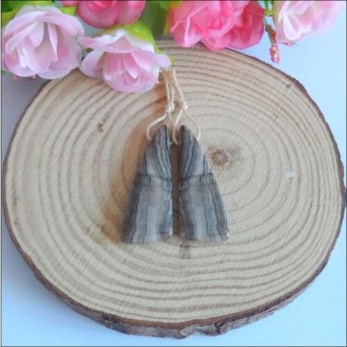 New,Christmas gifts Natural Wood Foss il fashion woman Earring Bead,40x15x5mm,8.4g