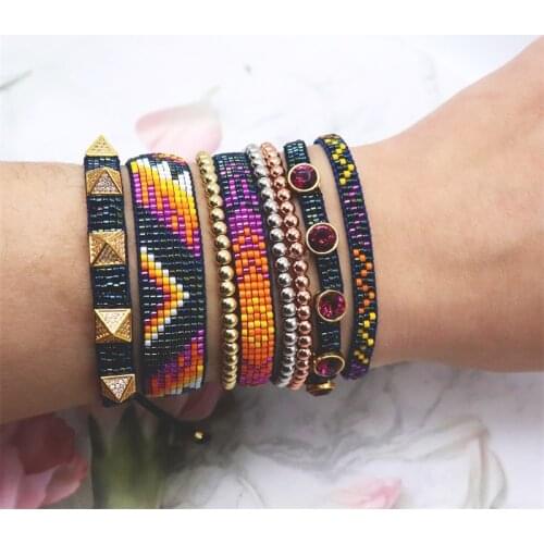 ZHONGVI Summer Bracelets Miyuki Beads Bracelet For Women Gift Mexican Inspired Jewelry Unique Pulseras Handmade Woven Jewellery