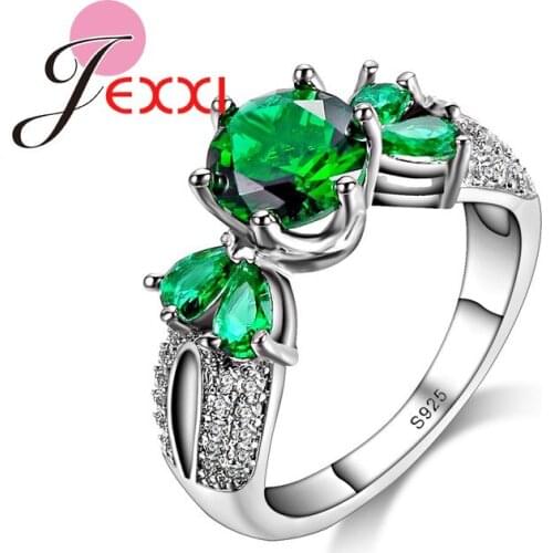 Women Girl Best Gifts Double Heart Pendant Ring for Women 925 Sterling Silver Bridal Wedding Finger Jewelry Anillo