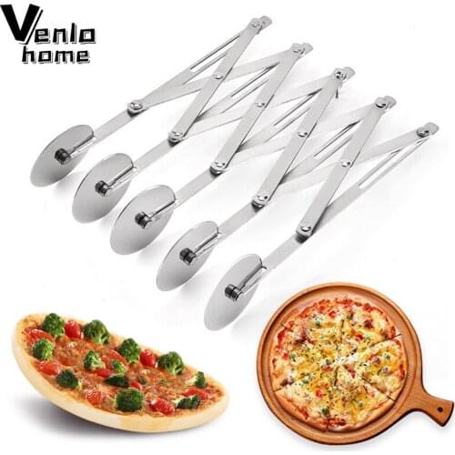 3/5/7 Wheels Pizza Cutter Stainless Steel Dough Divider Side Pasta Knife Flexible Roller Blade Pizza Pastry Peeler Bakeware Tool