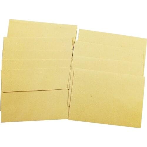 50 Pcs/lot Vintage Kraft Paper Envelopes DIY Multifunction Cards Office&School Supplies