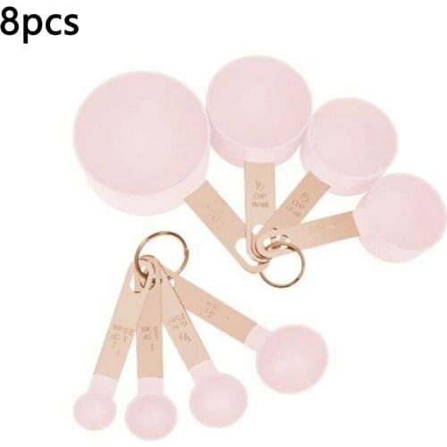 8Pcs/Set Multi Purpose Measuring Cups Spoons Tea Spoon Coffee Measuring Tool Stainless Steel Kitchen Baking Cooking Tools Set