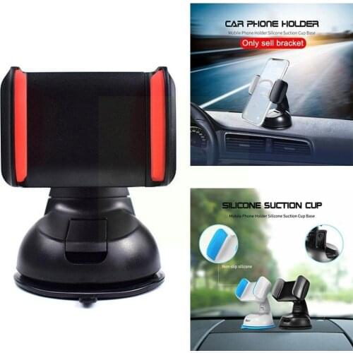 Car Phone Holder Dashboard 360 Rotation Silicone Suction 3.5-6inch For Iphone Windshield Bracket Smartphone Mount Cup Stand U5Z8