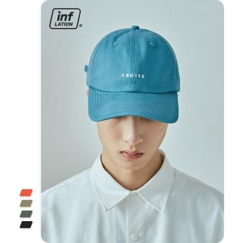 INFLATION Pure Color Baseball Cap For Couple Streetwear Summer Cap Men Outdoor Sport Sun Hat 317CI2020