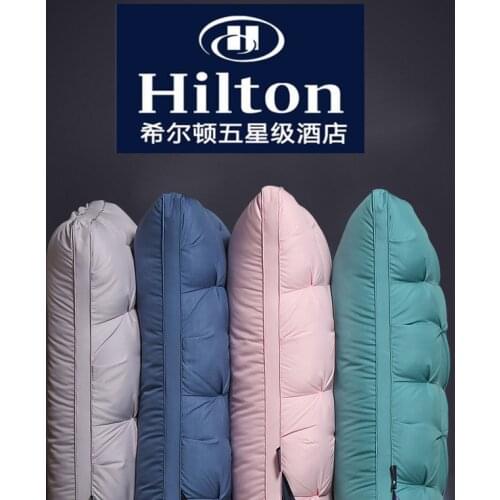 Big Pillow Pillow Hotel Five-star Twisted Flower Pillow Single Pillow for Bedroom 48*74cm