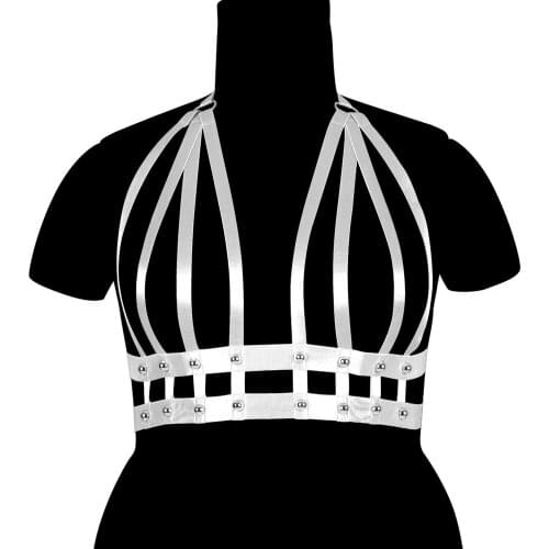 Bdsm Bondage Harnesses For Women Harajuku Accessories Gothic Plus Size Lingerie Corset Cupless Bra Suspenders Wedding Garter