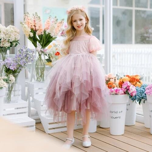 2021 Girls Boutique Sequins Dresses Summer Kids Princess Tulle Dress Children Birthday Party Princess Ball Gown Toddler Vestidos
