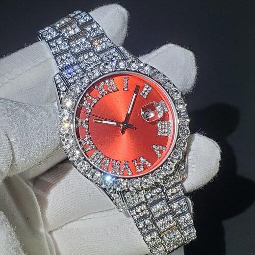 Hiphop MISSFOX Mens Watches Streetwear Top Brand Luxury Automatic Calendar Boss Quartz Wristwatches Citizen Movement Male Watch