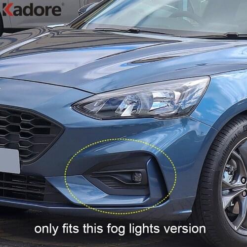 For Ford Focus 2019 2020 ST-Line Front Foglight Fog Light Lamp Cover Trim Frame Exterior Accessories