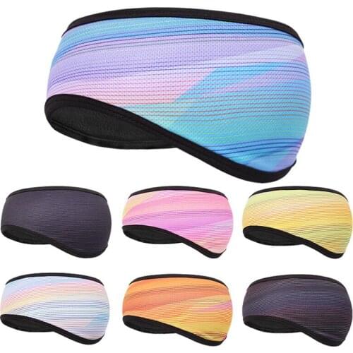 Fleece Earmuffs Warm Headband Riding Skiing Cycling Running Windproof Hair Band EarWarmer Headband men Outdoor Sports