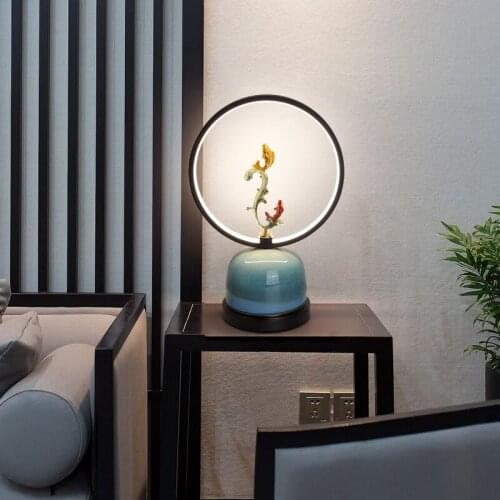 Ceramic Table Lamps for Bedroom Living Room Warm Romantic Fashionable Creative Table Lamps American Style