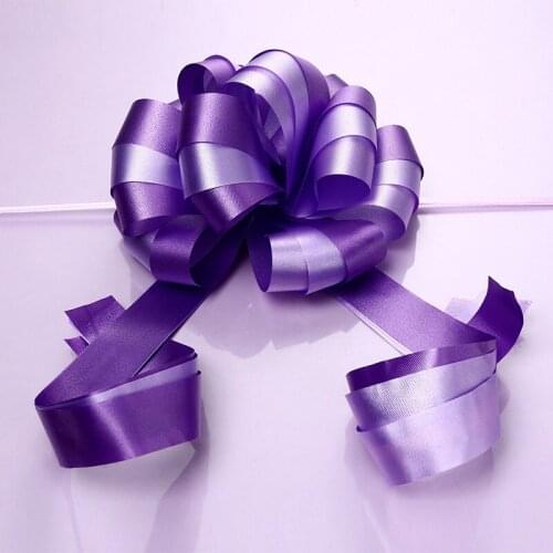Hot sale 16CM (1 PCS) Wedding Party Garland double color hand garland Pull Bows Ribbon Hand Flower Gift Car Decoration Packing