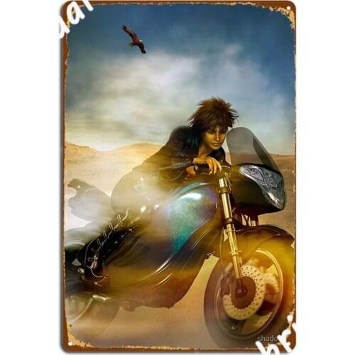 Kicking Up Some Dust Metal Sign Cinema Garage Printing Club Bar Poster Tin Sign Poster