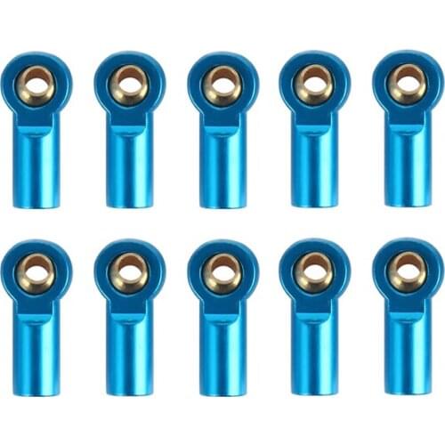 10Pcs Metal M3 Link Tie Rod End Ball Joint for 1/10 RC Car Crawler AXIAL SCX10 D90 D110 Tamiya CC01