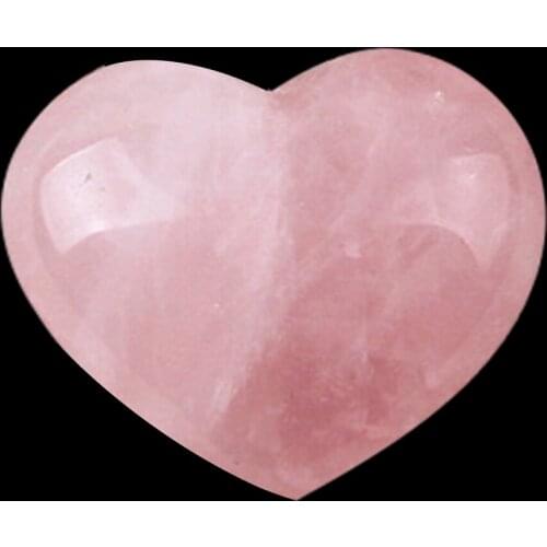 Natural Powder Crystal Polished heart-shaped Ornaments Rose Quartz Jewellry Making of Pink Stones Used as Birthday Present