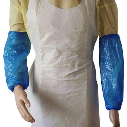New Kitchen 100pcs/set Disposable Kitchen Home Household Housekeeping Oversleeve Elastic Cuff Design Sleeve Cover Arm Protector