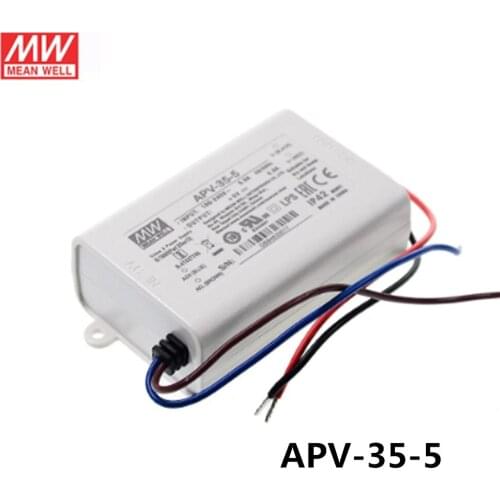 Original Mean Well APV-35-5 meanwell 5V/5A Constant Voltage design 25W Single Output LED Switching Power Supply