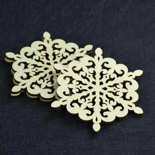 Personalized Coasters,Snowflake Wood Coasters Cup Mat Placemats for Table Decorations Great Gifts