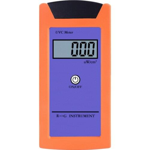 RGM-UVC Digital Illuminance Meter for Reptile UV Irradiance Meter with Smart Sensor LCD UVC Illuminance Measurement tool Purple
