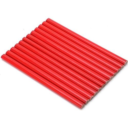 Carpenters Pencils,100 Pcs Carpenters Pencils Black Core Oval 2‑Head DIY Woodworking Mark Pen Hand Tools