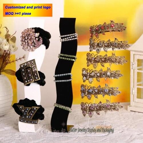 S Shaped Acrylic Headwear Display Stand L Headwear Showing Rack Hair Accessories Easel Holder Jewelry Dislay Props