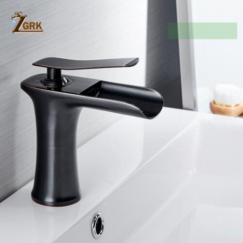 Basin Faucets Waterfall Bathroom Faucet Single handle Basin Mixer Tap Bath Antique Faucet Brass Sink Water Crane
