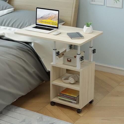 Mordern Bedside Table Computer Table Adjustable Portable Laptop Desk Rotate Laptop Bed Table Can be Lifted Standing Study Desk
