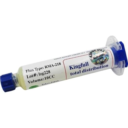 High Quality No- Clean Halogen-free Tack Flux in a 218 10ml Syringe W/ Plunger and Tip Solder Paste Solder Paste Flux