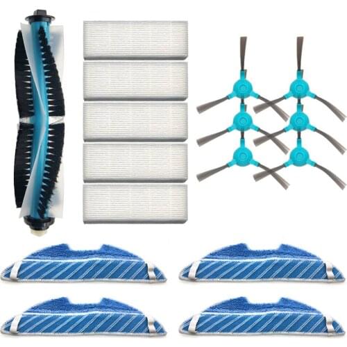 Main Roller Side Brush Hepa Air Filter Mop Cloth Replacement Parts for Conga 1290 1390 Robot Vacuum Cleaner Spare Accessories