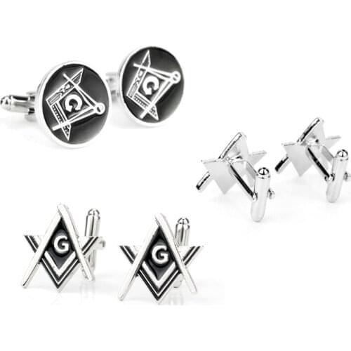 Freemasonry free masons cufflinks Men Fashion Jewelry Cuff Link Buttons High-end Gift