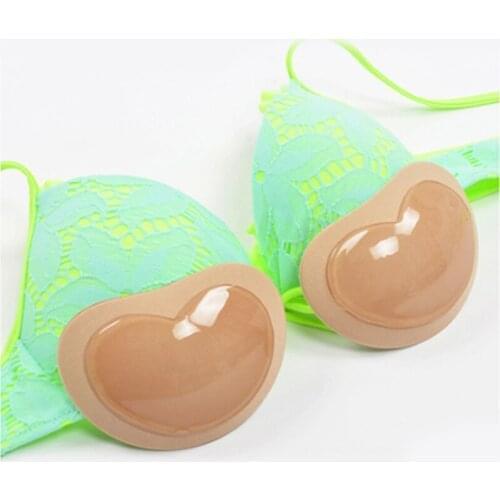 Womens Comfortable Breast Push Up Pads Swimsuit Accessories Silicone Bra Pad Nipple Cover Stickers Patch Sport Bra #07