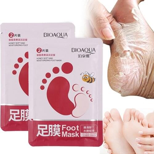 1 Bag Honey Foot Peel Mask Remove Dead Skin Heels Foot Peeling Moisturizing Nourishing Legs Exfoliating Socks For Pedicure Socks