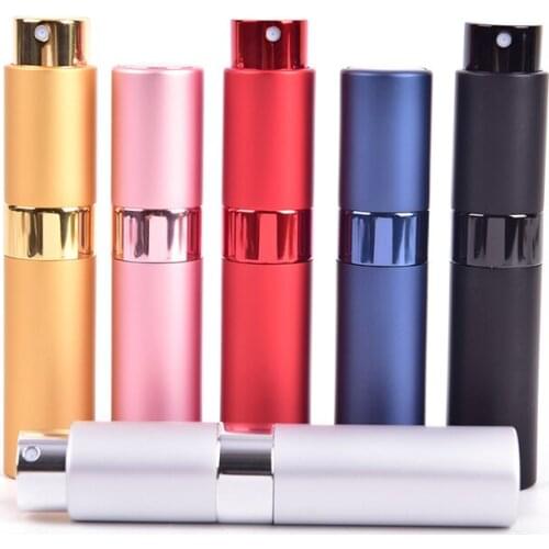 10ml Portable Mini Refillable Spray Perfume Bottle Aluminum Atomizer Spray Bottle Travel Container Perfume Bottle