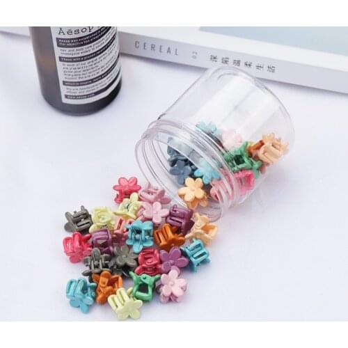 40pcs/Bottle Baby Girls Mini Hair Clips Fruit Animal Style Super Cute Kids Accessories Colorful Fashion Hot Sale