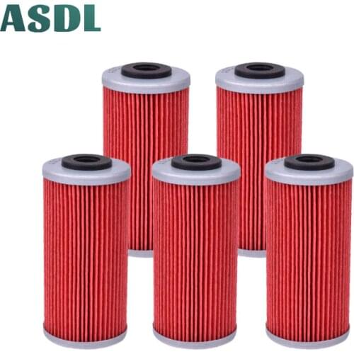 5 Pieces Motorcycle Oil Filter for Sherco SE 2.5i F SE 3.0i F SE 4.5i F SM 4.5i F SE 5.1i F SM 5.1i F