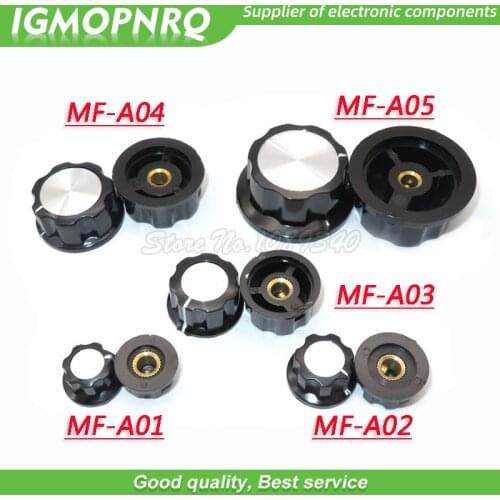 5Pcs MF-A01 MF-A02 MF-A03 MF-A04 MF-A05 Potentiometer Knob WH118/WX050 Rotary Switch Electronic 6mm IGMOPNRQ
