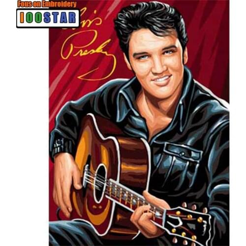 Diamond Painting Cross Stitch Elvis Presley Needlework 5D Diamond Embroidery Full Diy Diamond Mosaic Decoration Resin Kits