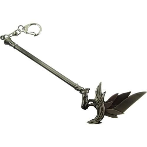 Bsarai the Deceiver Ravenborn LeBlanc 14cm/5.5'' Staff Model Toy Key Chain/Ring