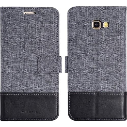 Case For Samsung Galaxy A3 A320 A5 A520 A7 A720 2017 Cover Woven fabric Cloth leather Flip Card Slot soft phone case funda coque