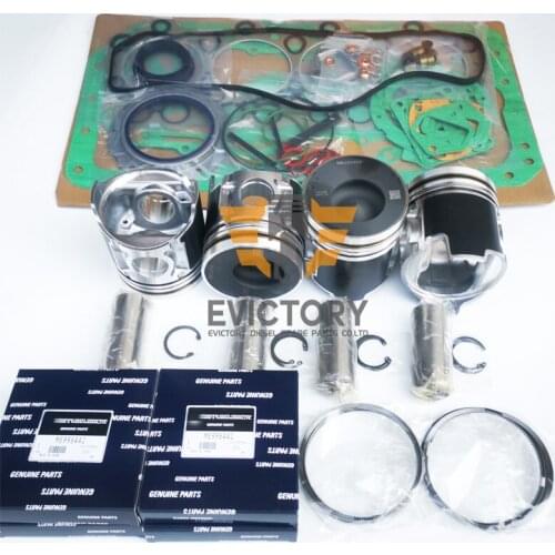 For FUSO MITSUBISHI 4D33T 4D33-T rebuild kit oil water pump valve gasket piston liner