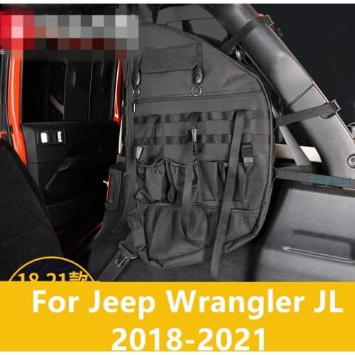 For Jeep Wrangler JL 2018-2021 Modified parts roll cage storage bag 4 doors trunk storage bag high quality Free shipping