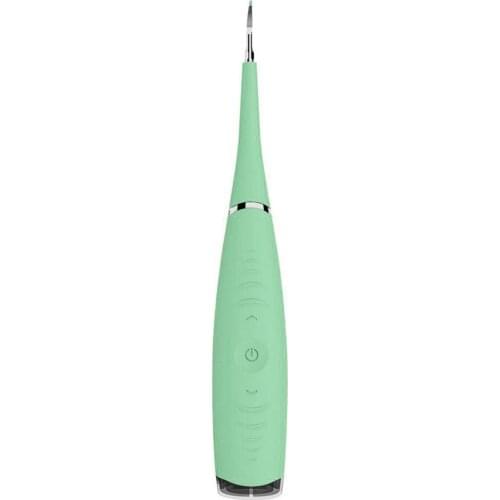 Electric Ultrasonic Dental Scaler Tooth Calculus Remover Cleaner Tooth Stains Tartar Whiten Teeth Tool Oral Care Green/Pink