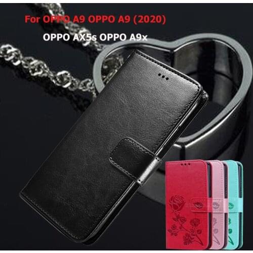 For OPPO A9x OPPO A9 OPPO A9 2020 Flip Phone Case For OPPO AX5s OPPO A9 x AX5 s Coque Funda Leather Wallet Cover Capas