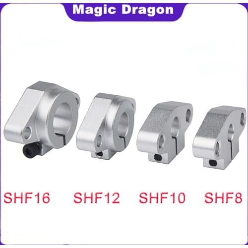 High quality 2pcs SHF8 Horizontal Linear Shaft Support 8mm Linear Rail Shaft Support XYZ Table CNC SHF Series Rail Shaft