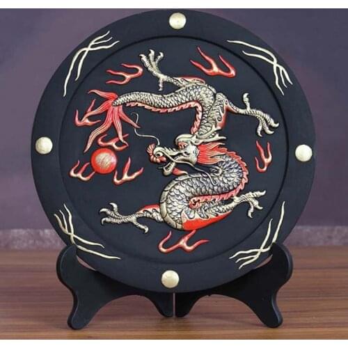 China foreign business gift office home shop efficacious Talisman Protection royal auspicious dragon FENG SHUI Sculpture ART