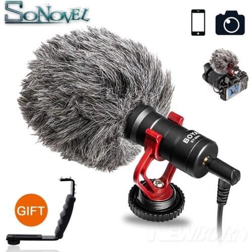 BOYA BY-MM1 Compact On-Camera Video Microphone Youtube Vlogging Recording Mic for iPhone HuaWei Smartphone DJI Osmo Canon DSLR
